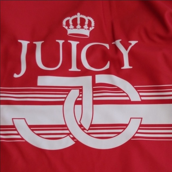 Juicy Coutre Red Logo Stripe One-Piece Swimsuit - Picture 4 of 9